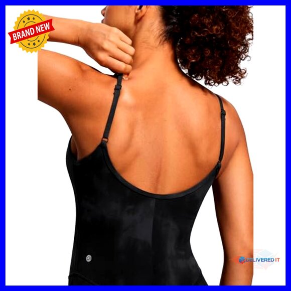 Butterluxe Yoga Romper with Removable Pads, Adjustable Straps, 4" Shorts - Picture 5 of 6